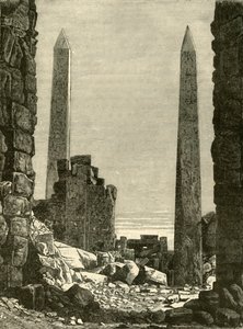 Ruiny w Karnaku, 1890 r. autorstwa Unbekannt
