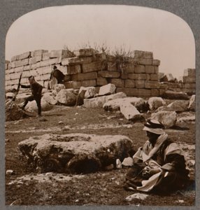 Ruiny w pobliżu Machaerusa, ok. 1900 autorstwa Unbekannt