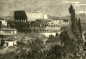 Ruiny Koloseum z Palatynu, 1890 r. autorstwa Unbekannt