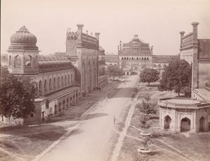 Rumi Darwaza i brama Bara Imambara odeszli z „jawab” Facsimile Gateway..., lata 1860-70. autorstwa Unbekannt