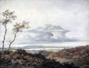 Studium krajobrazu wiejskiego i chmur, Luke Howard, marzec 1849 autorstwa Unbekannt
