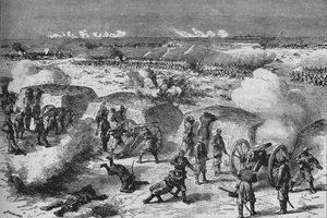 Rosyjski atak na turecką redutę, 1902 autorstwa Unbekannt