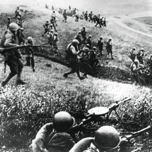 Wojska rosyjskie w kontrataku, rejon Mozdok, północny Kaukaz, wrzesień 1942 autorstwa Unbekannt