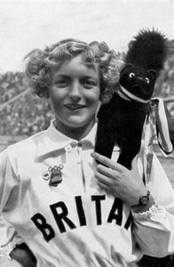 Ruthley Moris-Hancock, brytyjski pływak, Igrzyska Olimpijskie w Berlinie, 1936 r. autorstwa Unbekannt