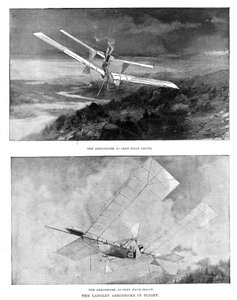 Model samolotu z napędem parowym SP Langleys Aerodrom widziany z góry i z dołu, 1902 autorstwa Unbekannt