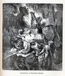 Ofiarowanie się bóstwom pogańskim, 1882 r autorstwa Unbekannt