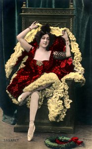 Saharet 1879-1942, australijski artysta z sali muzycznej, początek XX wieku autorstwa Unbekannt