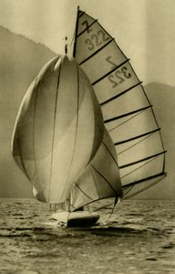 Żegluga po Attersee, Górna Austria, ok. 1935. autorstwa Unbekannt