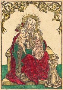 Św. Anna, Madonna z Dzieciątkiem i mnich franciszkański, ok. 1930 r. 1500. autorstwa Unbekannt