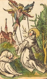 Św. Franciszek otrzymuje stygmaty, 15001510. autorstwa Unbekannt