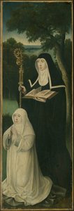 Święta Gertruda z Nivelles i kanonik augustiański, 152550. autorstwa Unbekannt