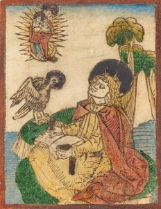 Święty Jan na wyspie Patmos, 14801490. autorstwa Unbekannt