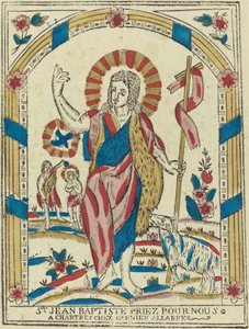 Św. Jan Chrzciciel módl się za nami, c. 1820. autorstwa Unbekannt