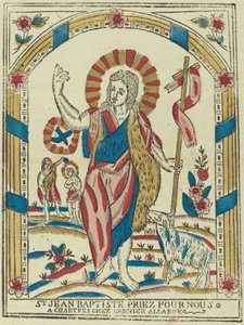 Św. Jan Chrzciciel módl się za nami, c. 1820. autorstwa Unbekannt