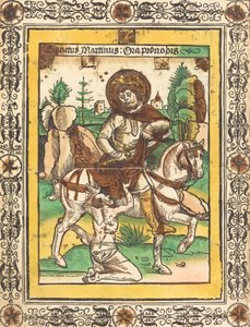 Św. Marcin i żebrak, ok. 1930 1490. autorstwa Unbekannt