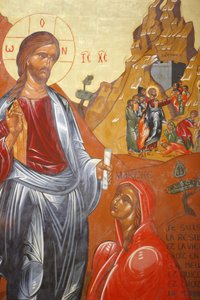 Sainte Marthe de Tarascon Abbey Zmartwychwstanie Łazarza – Jean-Marie Vien autorstwa Unbekannt