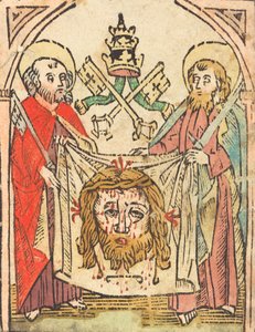 Święci Piotr i Paweł z Sudarium w roku 1475 lub później. autorstwa Unbekannt