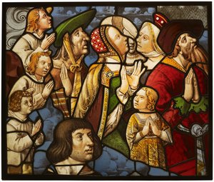 Święci i czciciele na adoracji, Francja, 151015. autorstwa Unbekannt