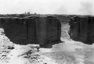 Miasto Samarra z wieży Malwiya, Mezopotamia, 1918 autorstwa Unbekannt