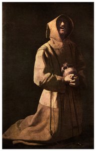 Świętość: Św. Franciszek w medytacji, 1635-1639 1956 autorstwa Unbekannt