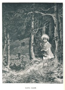 Święty Mikołaj.Ilustracja z magazynu The Strand styczeń-czerwiec 1891 autorstwa Unbekannt