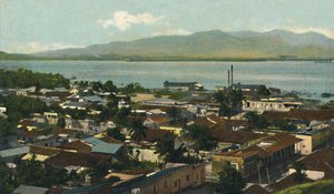 Santiago de Cuba. Widok częściowy, ok. 1910. autorstwa Unbekannt