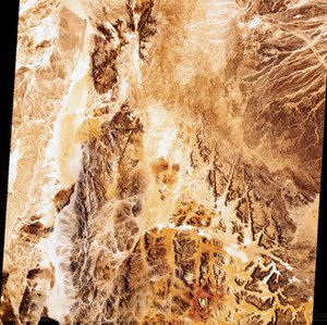 Satelity, obserwacja Ziemi, USA Fałszywy kolor Obraz Ziemi z satelity Landsat autorstwa Unbekannt