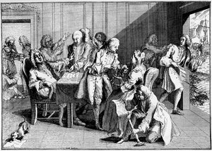 Satyra na Walpole, 1738, 1910 autorstwa Unbekannt