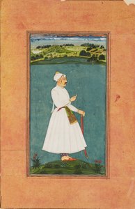Sawai Jai Singh stojący w krajobrazie, ok. 1730 autorstwa Unbekannt