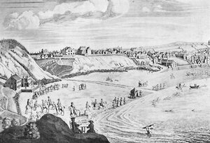 Scarborough Sands w 1735, c1735, 1904 autorstwa Unbekannt