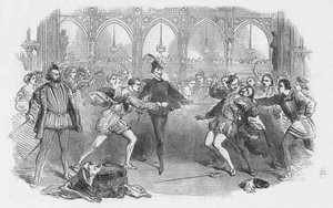 Scena z Fausta Spohrsa w Królewskiej Operze Włoskiej, 1852 r. autorstwa Unbekannt