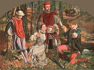 Scena z Dwóch dżentelmenów z Werony, 1851, c1902. autorstwa Unbekannt