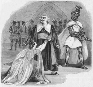 Scena z Opery Otella, w Teatrze Jej Królewskiej Mości, 1900. autorstwa Unbekannt