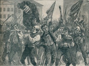 Scena zamieszek w Belfaście, XIX w. 1906. autorstwa Unbekannt