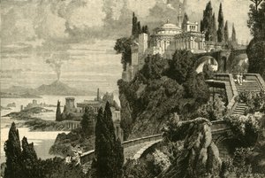 Krajobrazy na Przylądku Misenum, niedaleko Balae, 1890. autorstwa Unbekannt