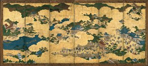 Sceny w Kioto i okolicach, ok. 1690 autorstwa Unbekannt