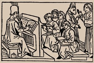 Lekcje szkolne. Z lustra ludzkiego życia Rodericus Zamorensis, 1479 autorstwa Unbekannt