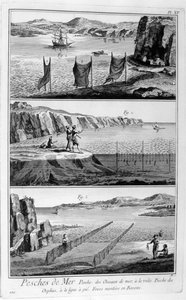 Rybołówstwo morskie, 1751-1777 autorstwa Unbekannt