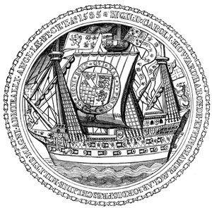 Pieczęć i autograf Lorda Admirała Karola, Lorda Howarda z Nottingham, 1585 autorstwa Unbekannt