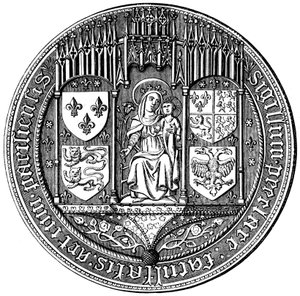 Pieczęć Czterech Narodów lub Wydział Sztuki, XVI w. 1849 autorstwa Unbekannt