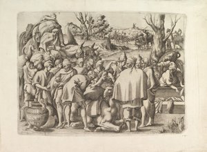 Przeszukaj Bagaż Brata Józefa, ca. 1545. autorstwa Unbekannt