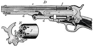 Przekrój rewolweru Colt, c1880 autorstwa Unbekannt