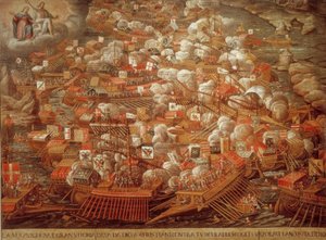 Bitwa morska pod Lepanto 1571 / współczesna.