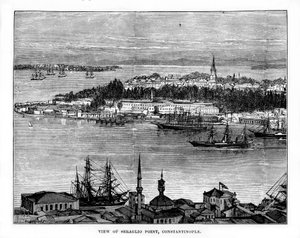 Seraglio Point, Konstantynopol, Turcja, XIX w. autorstwa Unbekannt