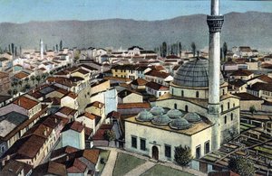 Serbia, Monastir: widok na meczet, Monastir nazywa się desormais Bitola i znajduje się w Macedonii - pocztówka 1914-1918 autorstwa Unbekannt