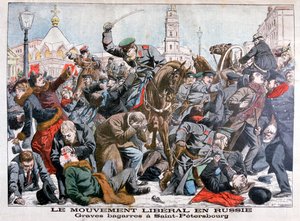 Poważne walki Ruchu Liberalnego w Rosji, Petersburg, 1904 autorstwa Unbekannt