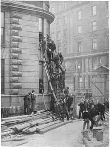 Służąca straż pożarna w hotelu Cecil, Londyn, c1903 1903 autorstwa Unbekannt