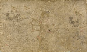 Shah Jahan i jego syn Dara Shikoh Hunting, s. 1790. autorstwa Unbekannt