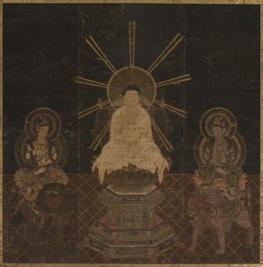 Shaka z udziałem Fugena i Monju, 1185-1333. autorstwa Unbekannt