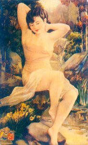 Plakat reklamowy w Szanghaju, ok. 1930 autorstwa Unbekannt
